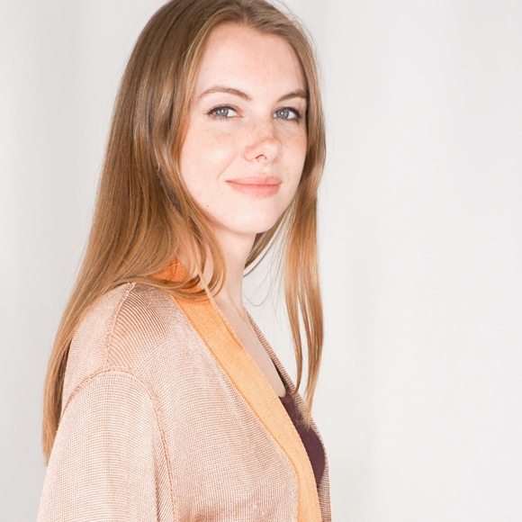 MISSONI Double Rose Gold Cardigan Sweater 40 - Picture 3 of 7